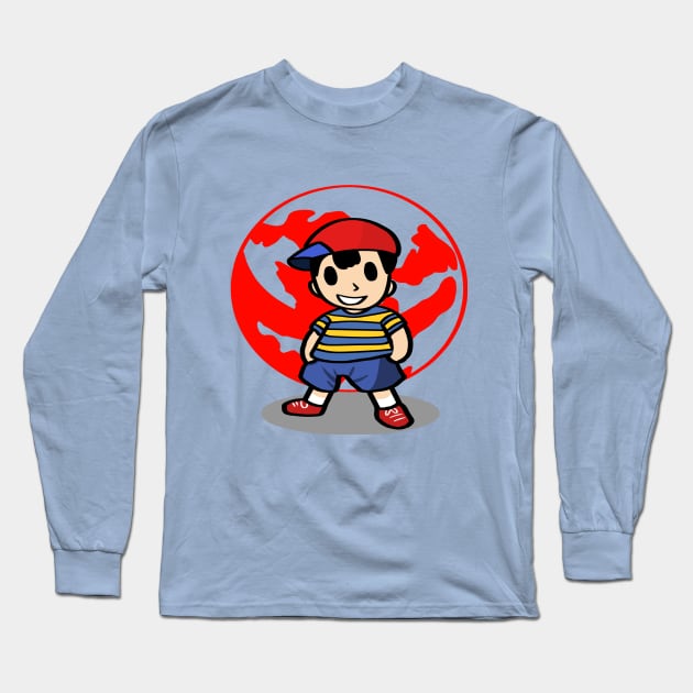 Earthbound Ness Long Sleeve T-Shirt by ThatNoobArtist